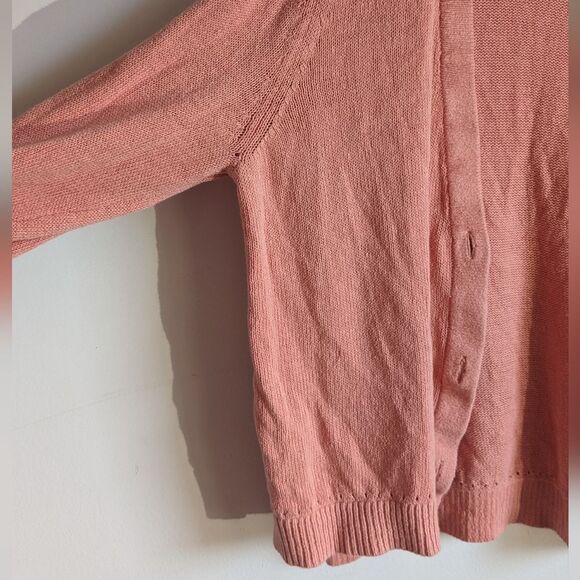 Chico's Cotton Blend Button Down Cardigan - Picture 5 of 8